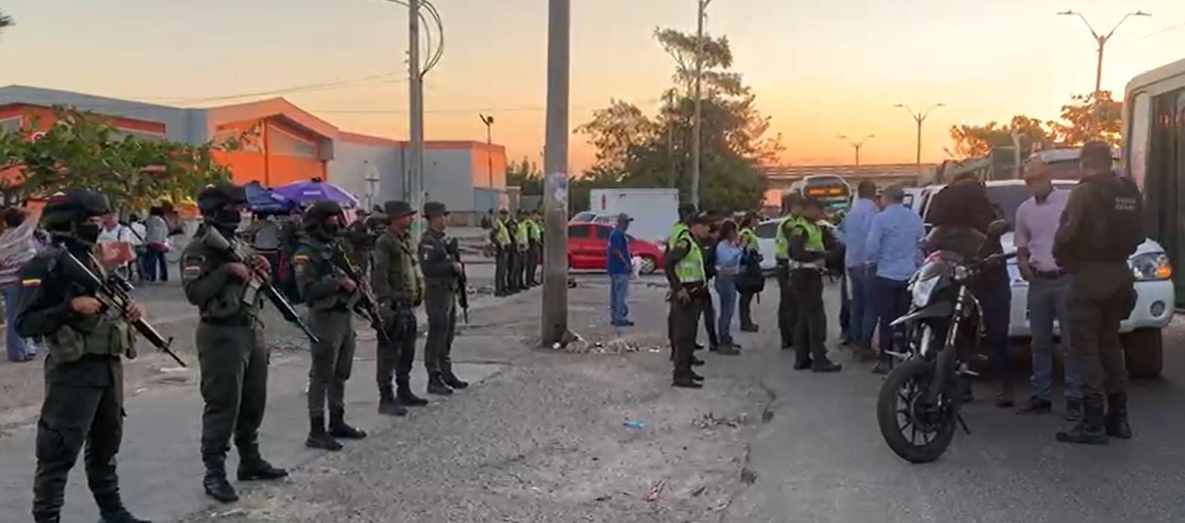 Policía Metropolitana de Barranquilla.