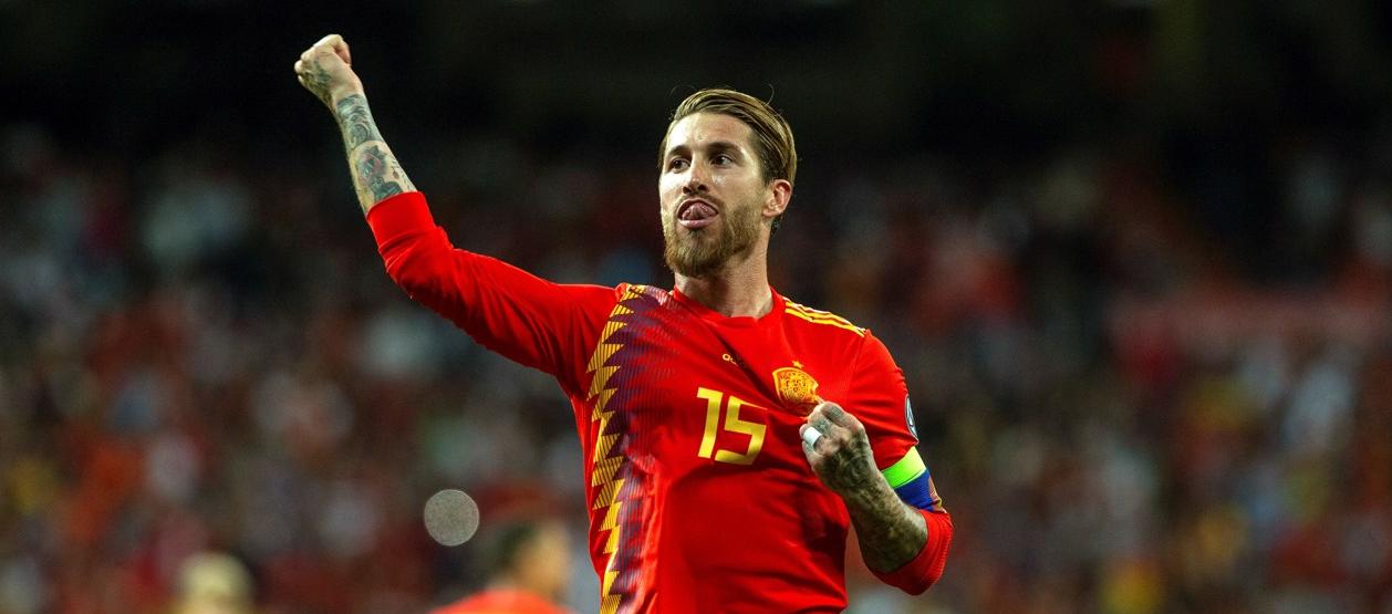 Sergio Ramos posee el récord de partidos jugados con España (180).