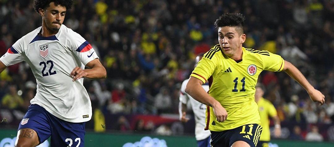 Daniel Ruiz durante el partido de Colombia contra Estados Unidos, el pasado 28 de enero. 