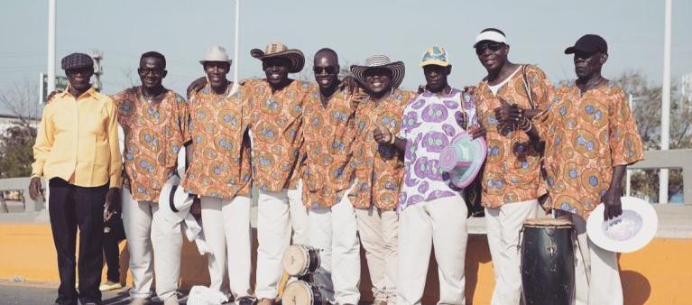 El Sexteto Tabalá, del maestro Rafael Cassiani, el gran homenajeado de la Noche del Río.