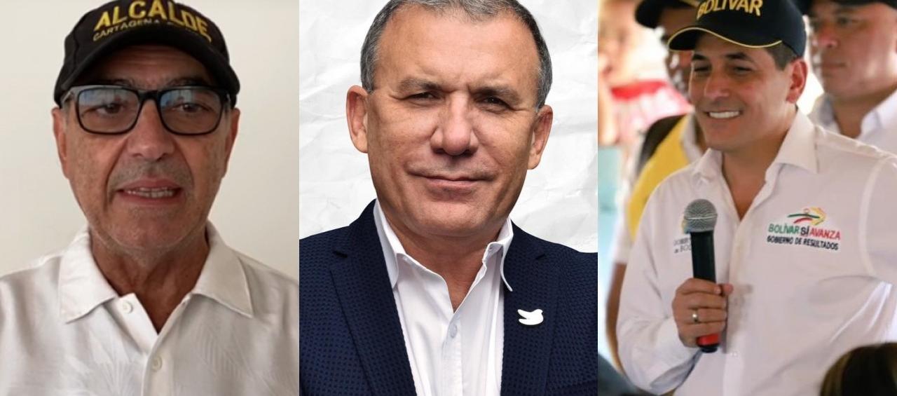 William Dau, Roy Barreras y Dumek Turbay.