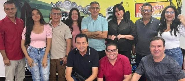 El Director Jorge Cura con periodistas de Atlántico en Noticias.