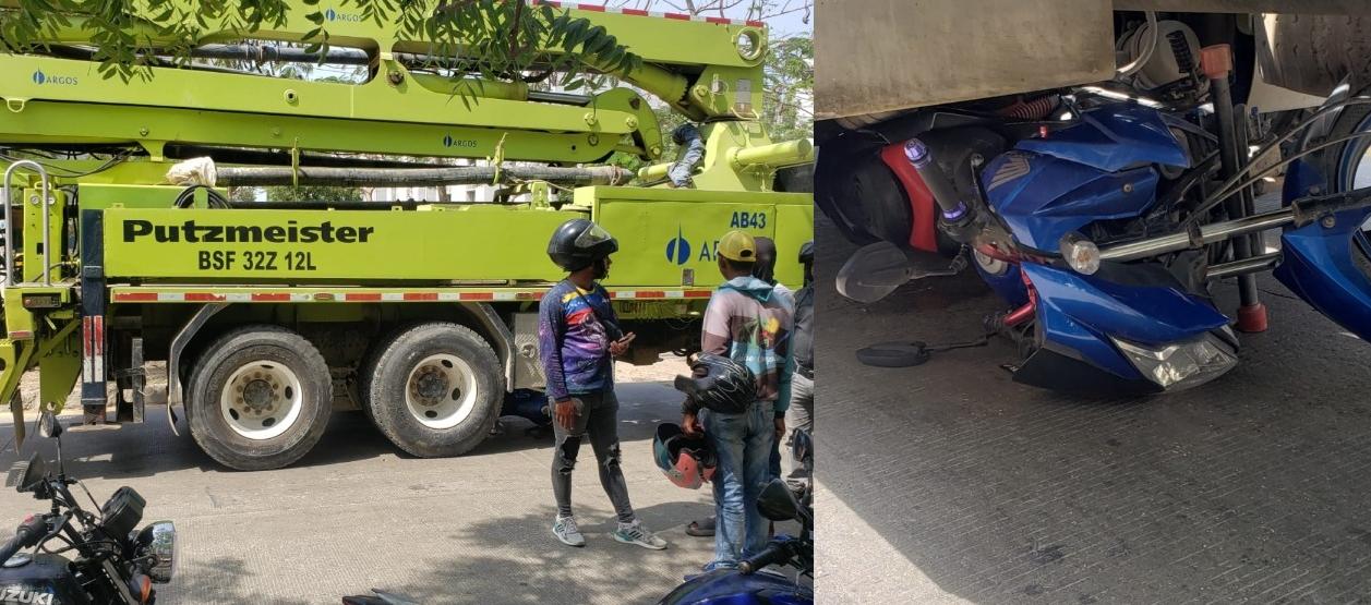 Los dos vehículos involucrados en el accidente. 