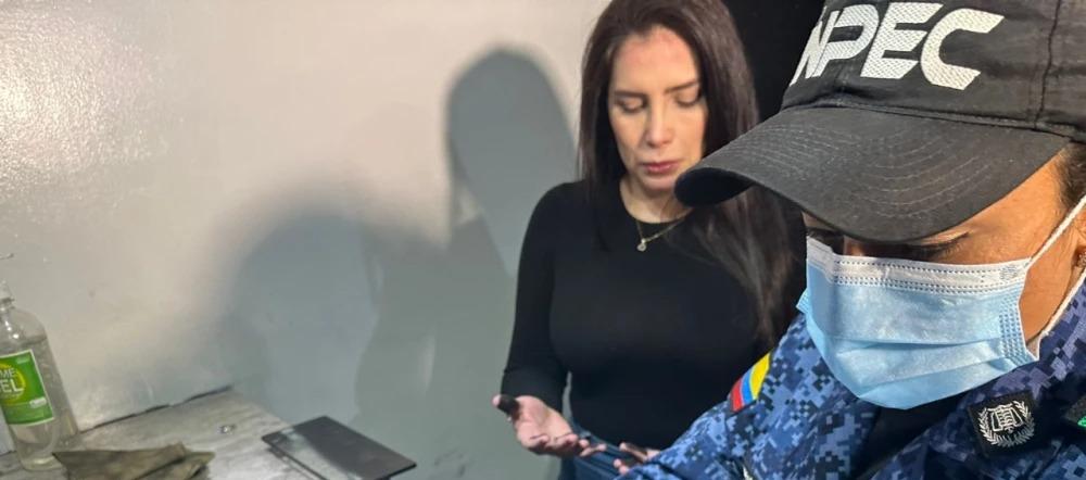 Aida Merlano, reseñada por el Inpec a su llegada el viernes al país.