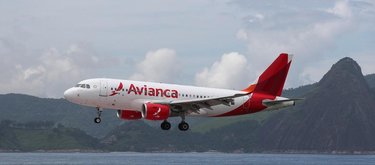 Avión de la aerolínea Avianca. 