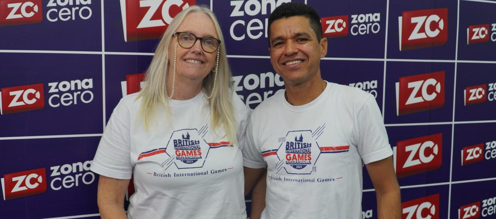 Jeannette Rinkel Panner y Jack Polo, rectora y coordinador de deportes del Colegio Británico.