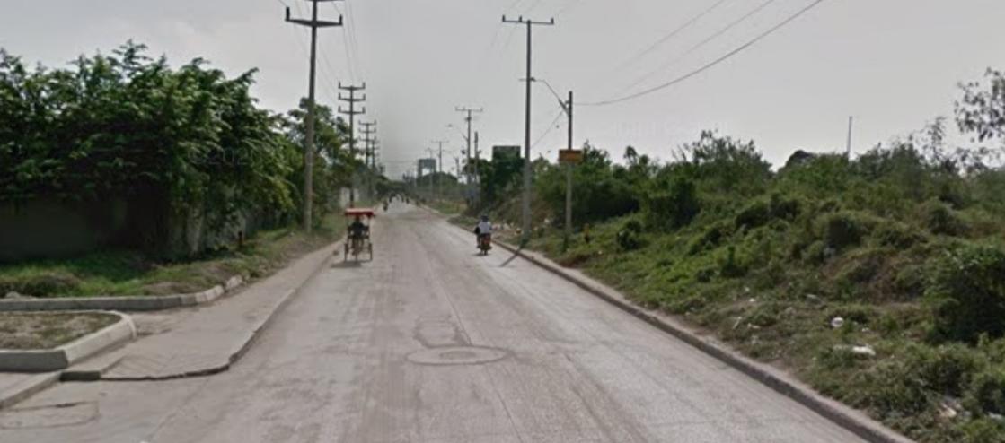 Entrada principal al barrio Villanueva de Barranquilla.