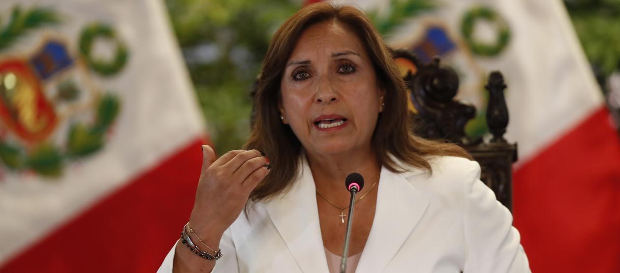 La presidenta de Perú, Dina Boluarte.