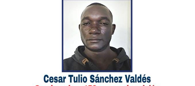 Cesar Tulio Sánchez Valdés, prófugo de la justicia. 