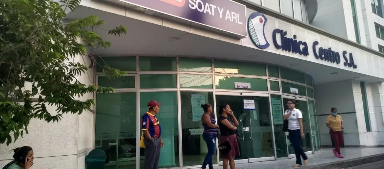 La víctima fue llevada a la Clínica Centro. 