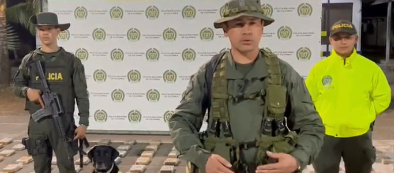 Cocaína incautada en cargamento de banano en Urabá.