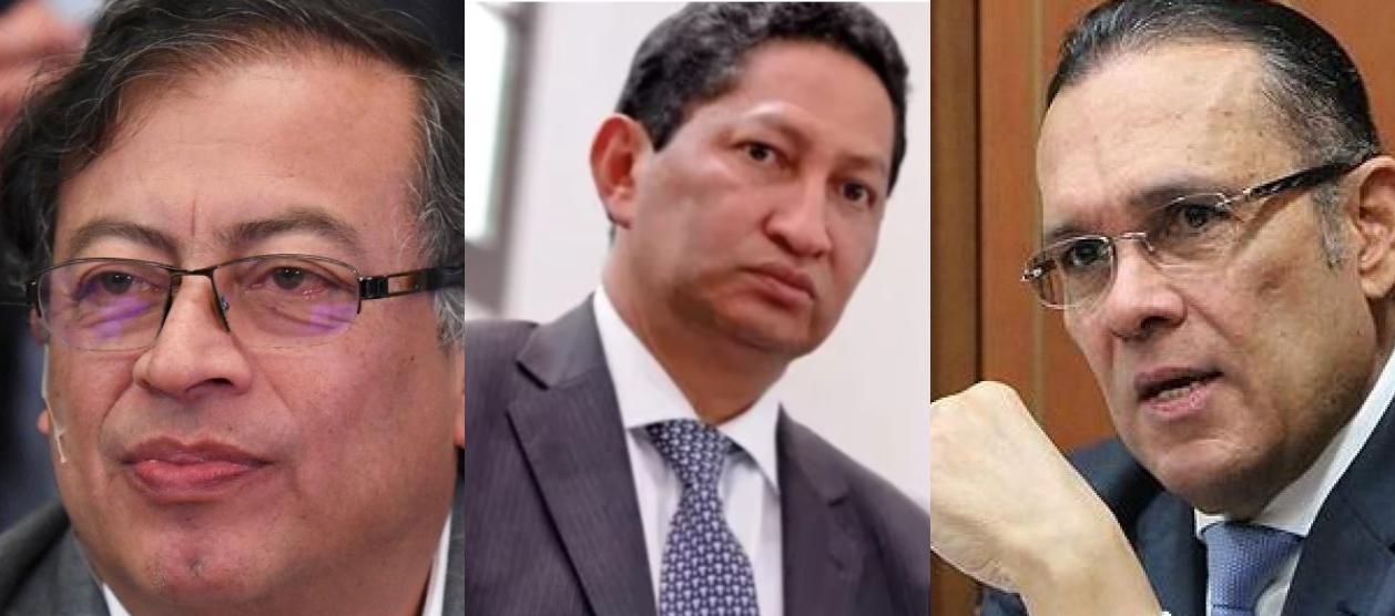 Gustavo Petro, Roger Carrillo y Efraín Cepeda.
