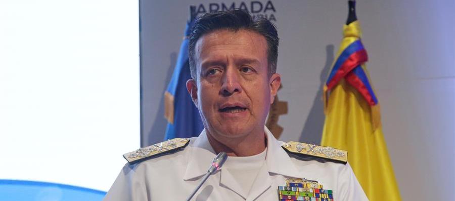  El comandante de la Armada de Colombia, almirante Francisco Cubides.