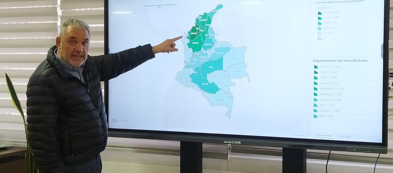 Gerardo Vega, Director de la Agencia Nacional de Tierras (ANT).