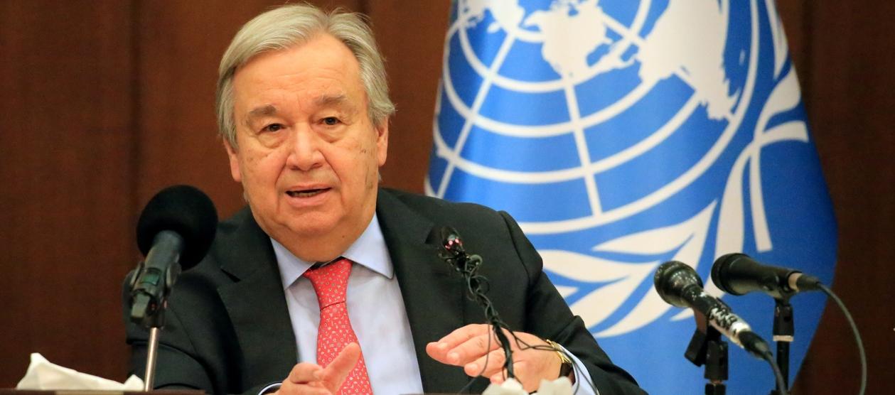 El secretario general de la ONU, António Guterres.