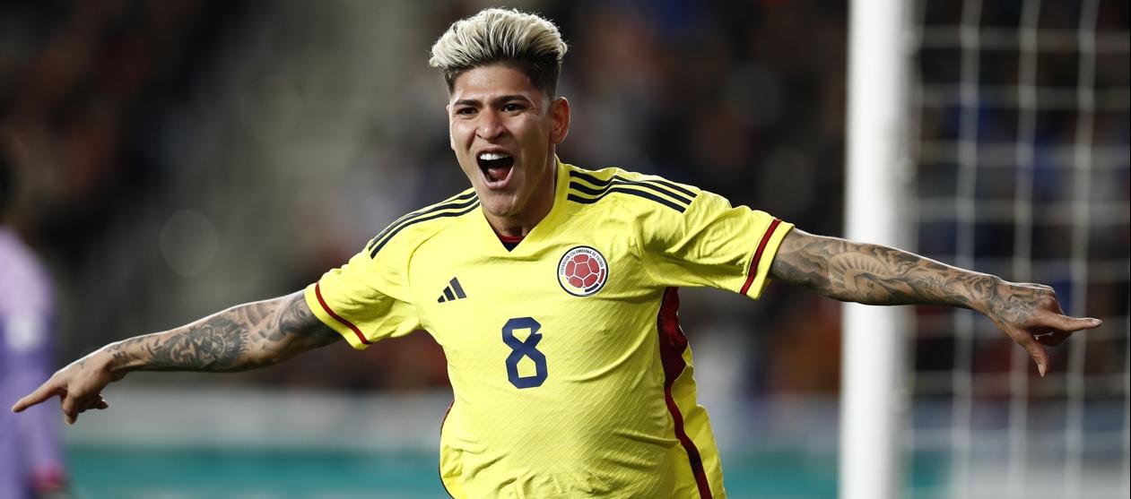 Jorge Carrascal marcó el gol del empate de Colombia ante Corea del Sur.