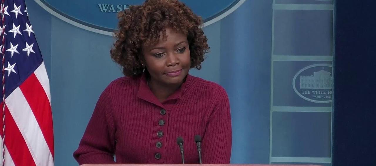 Portavoz de la Casa Blanca, Karine Jean-Pierre.