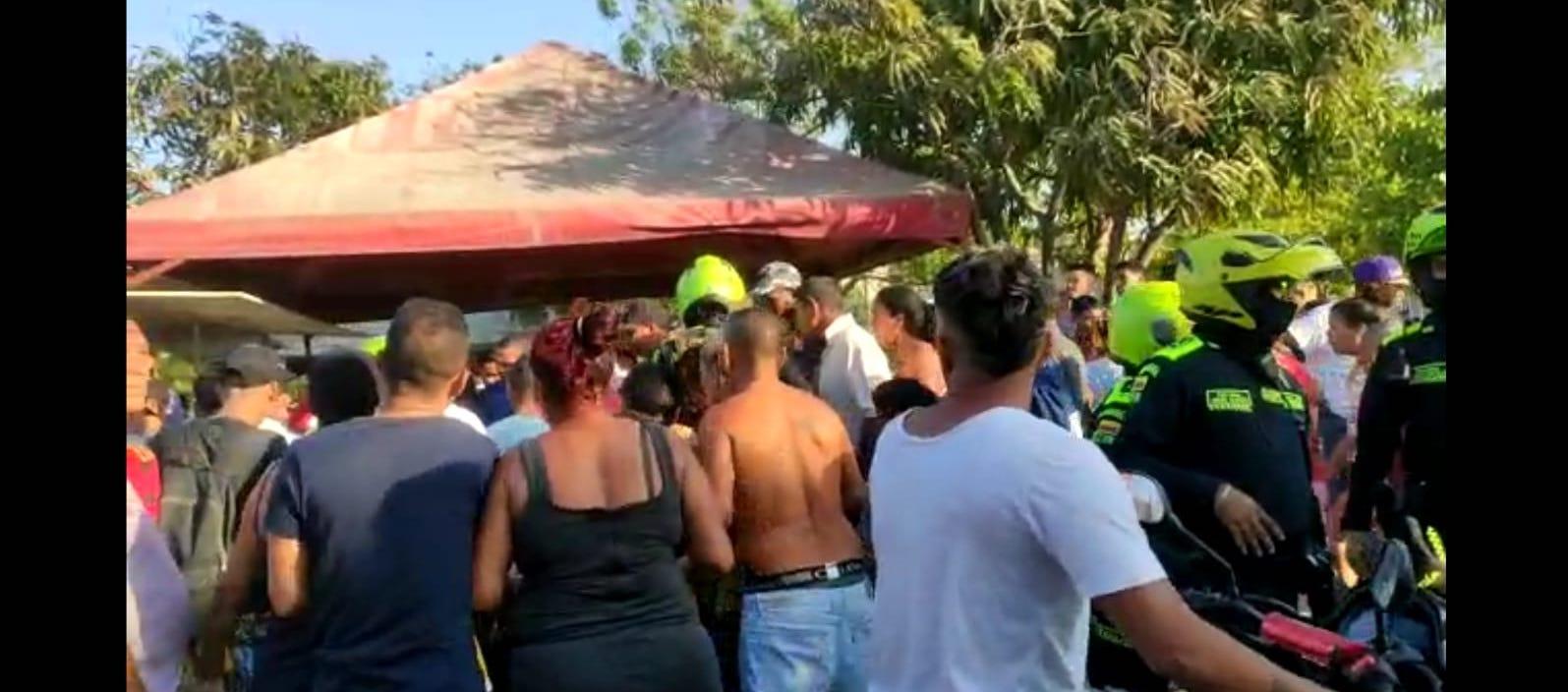 Lugar donde se presentó el ataque sicarial en La Chinita.