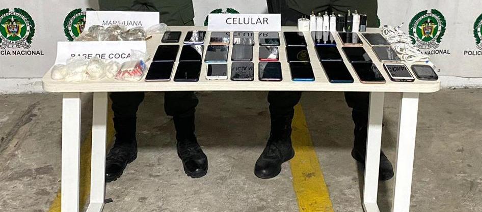 Los elementos incautados.