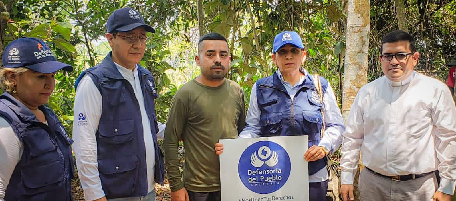 El sargento Libey Danilo Bravo liberado por el ELN en una misión humanitaria.