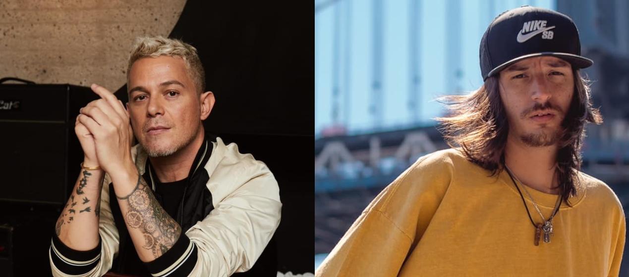 Los artistas Alejandro Sanz y Danny Ocean. 