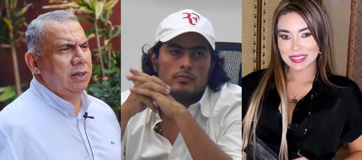 Máximo Noriega, Nicolás Petro y Day Vásquez.