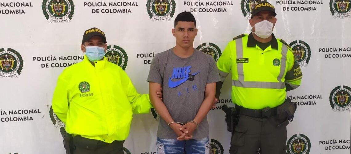 Manuel Antony Fontalvo cuando fue capturado en febrero del 2022.