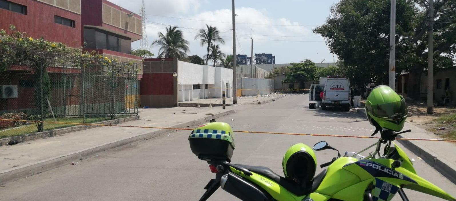Lugar de la masacre en el barrio Villanueva.