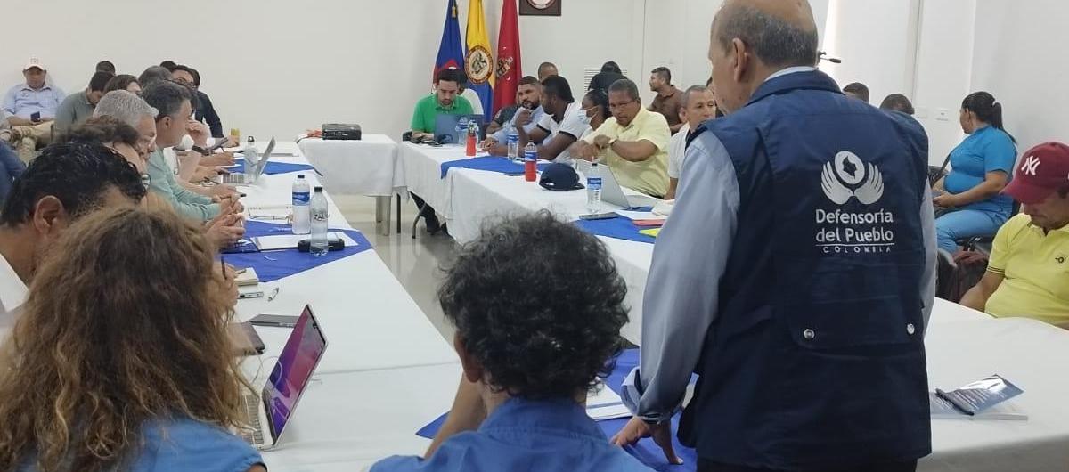 Imagen de la mesa de diálogo.