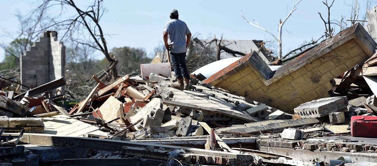 Los daños en Misisipi. 
