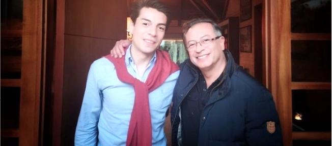 Nicolás Ávila con el Presidente Gustavo Petro.