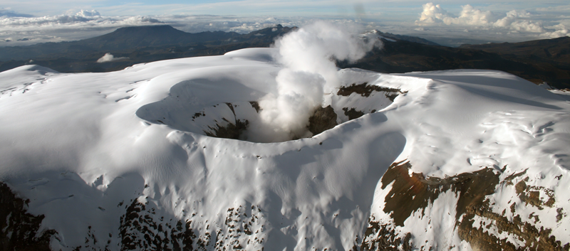 Volcán Nevado del Ruiz.