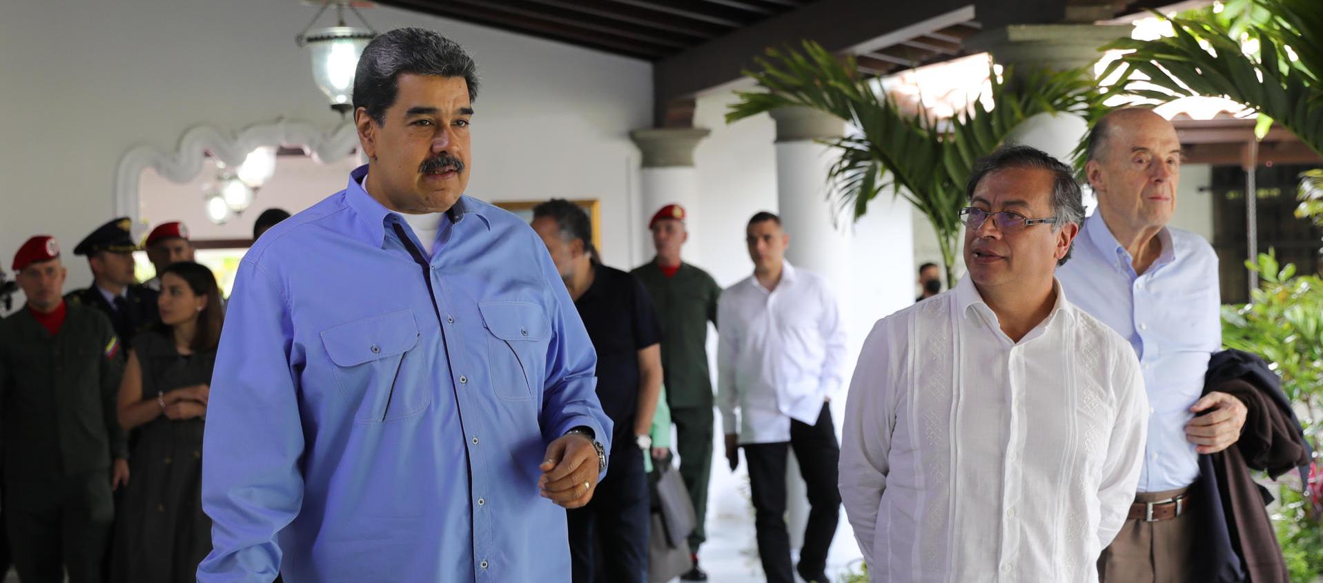Nicolás Maduro y Gustavo Petro