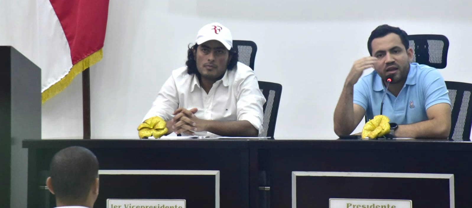 El diputado Nicolás Petro en la sesión de la Asamblea.