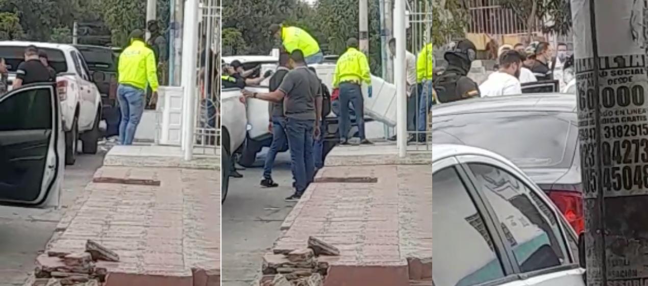 Operativo en el barrio Chiquinquirá. 