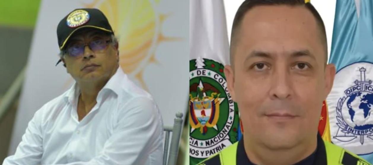 El Presidente Gustavo Petro y el coronel Javier Antonio Castro.