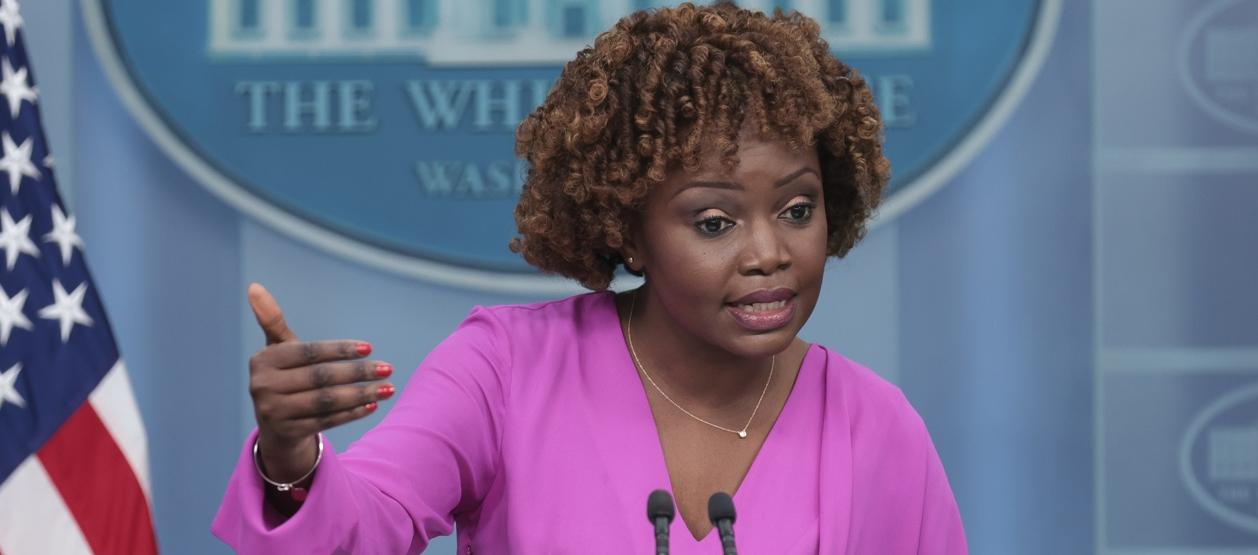 la portavoz de la Casa Blanca, Karine Jean-Pierre