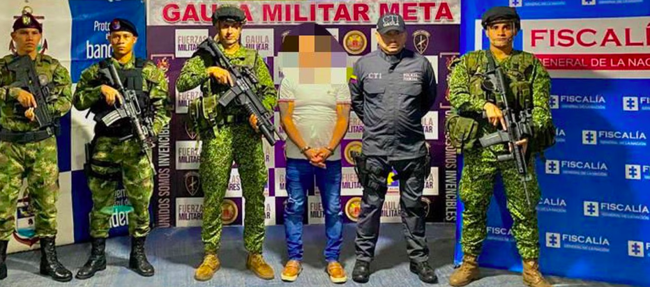 El presunto integrante del 'Clan del Golfo' capturado.