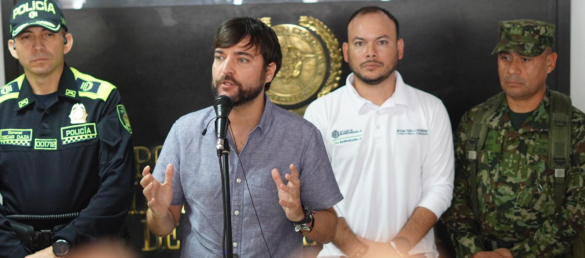 El Alcalde de Barranquilla, Jaime Pumarejo.