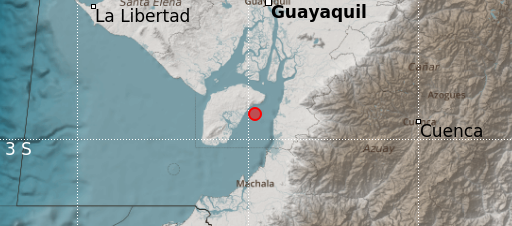 Sismo en la provincia andina de Azuay.