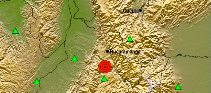 Epicentro del sismo.