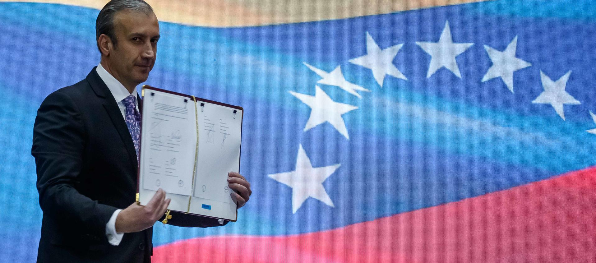 El dimitente ministro de Petróleo de Venezuela, Tareck El Aissami.