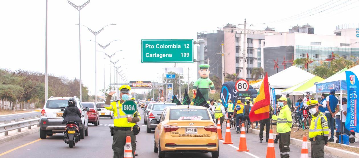 Operativos del Tránsito en Barranquilla.