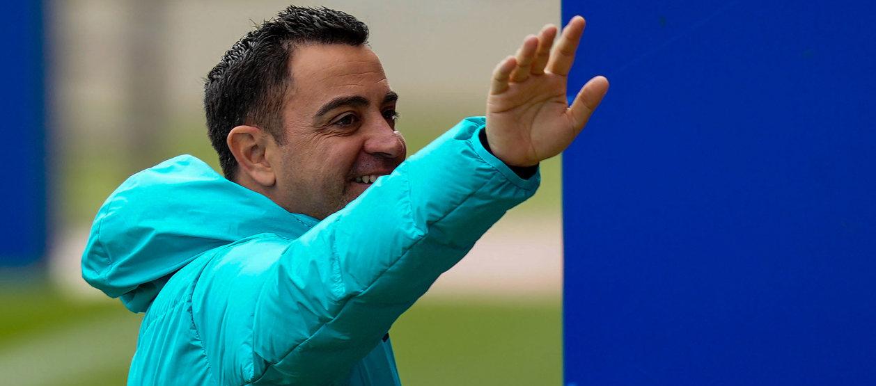 El técnico del Barcelona, Xavi.