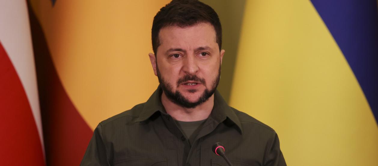 El presidente de Ucrania, Volodímir Zelenski.