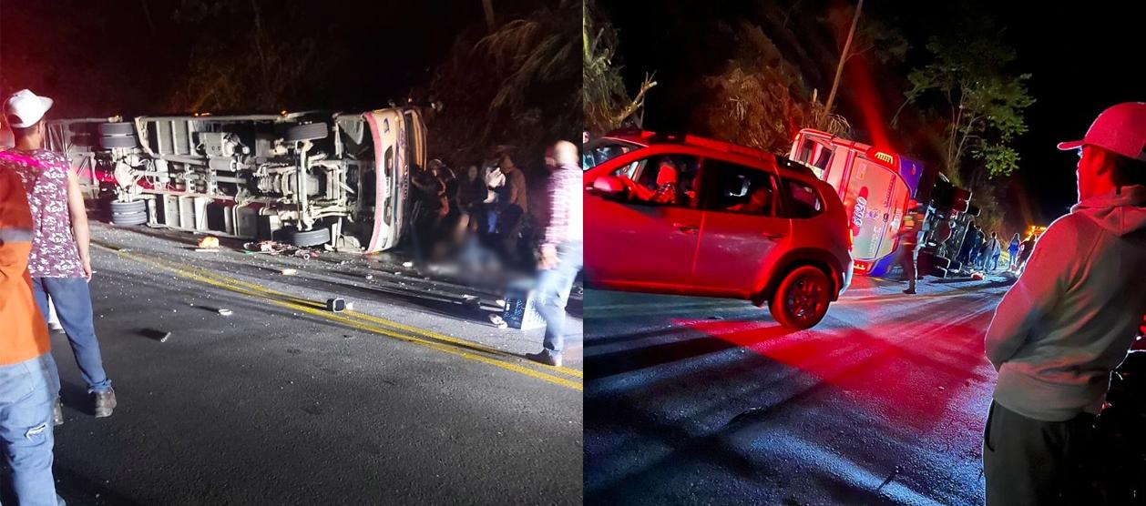 El bus de la 'Flota Continental' que rodó a un abismo