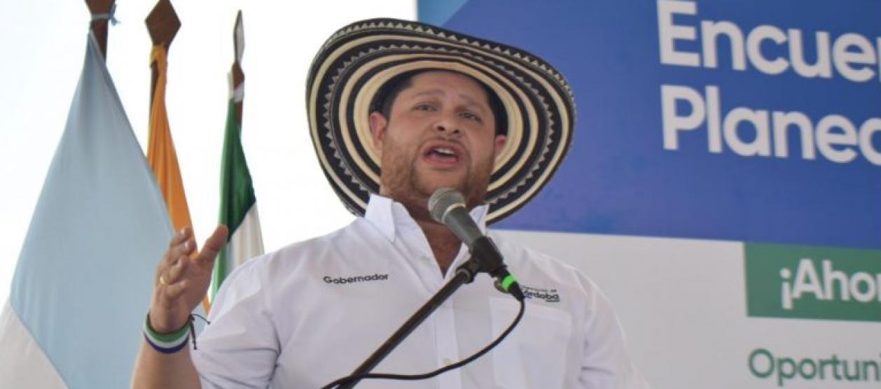 El Gobernador de Córdoba, Orlando David Benítez.