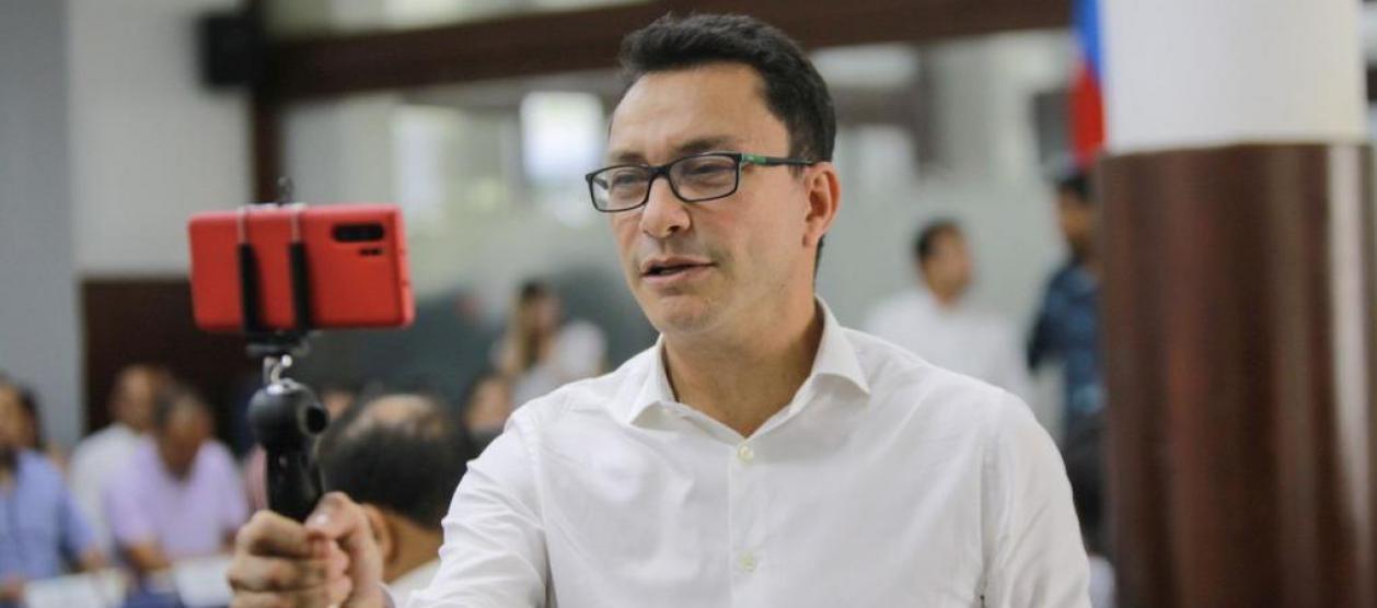 El Gobernador del Magdalena, Carlos Caicedo.