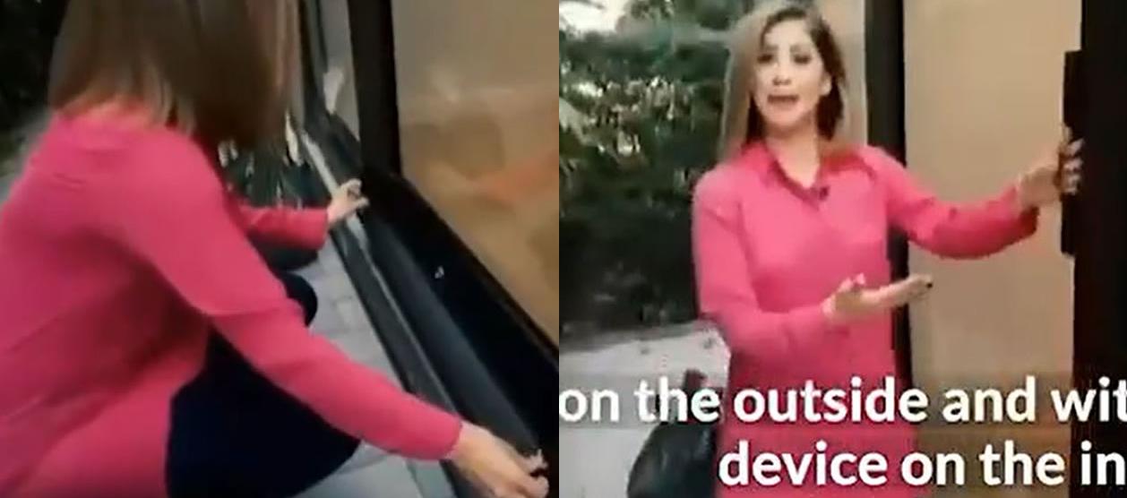 La reportera de 'Despierta América' explicó cómo se instala el dispositivo fabricad por Tecniglass y la Universidad de La Florida