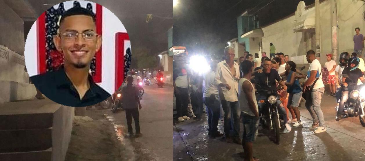 Lugar de los hechos y Alex Sandoval Chahin, el joven asesinado 